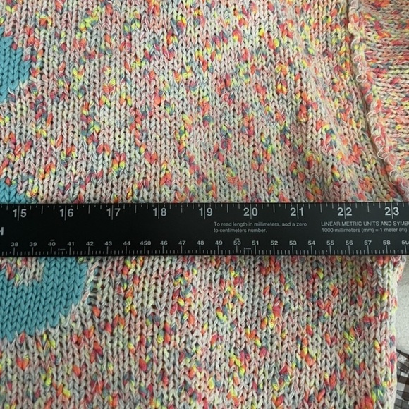 Flamingo Sweater Pullover-Torrid Women's Size 1X/14-16 Cotton Blend PeachBlue - Picture 9 of 12